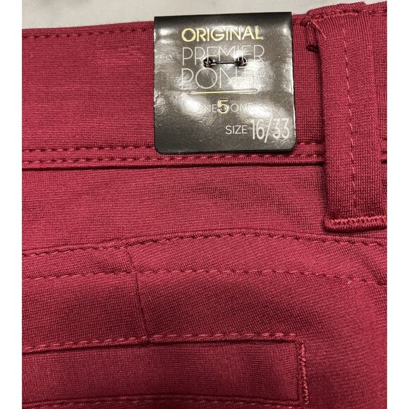 One 5 One Ponte Dress Pants Purple Size 16/33 NWT - Picture 5 of 9